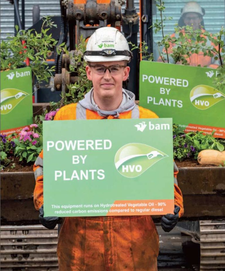 BAM BACKS HVO FUELS AS A KEY PART OF ITS DECARBONISING STRATEGY
