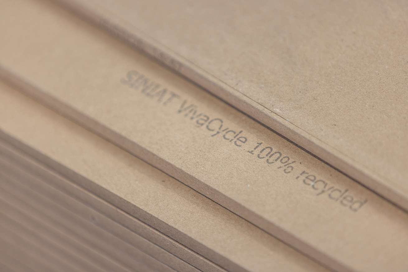 Siniat VIVACycle plasterboard made with 100% recycled gypsum